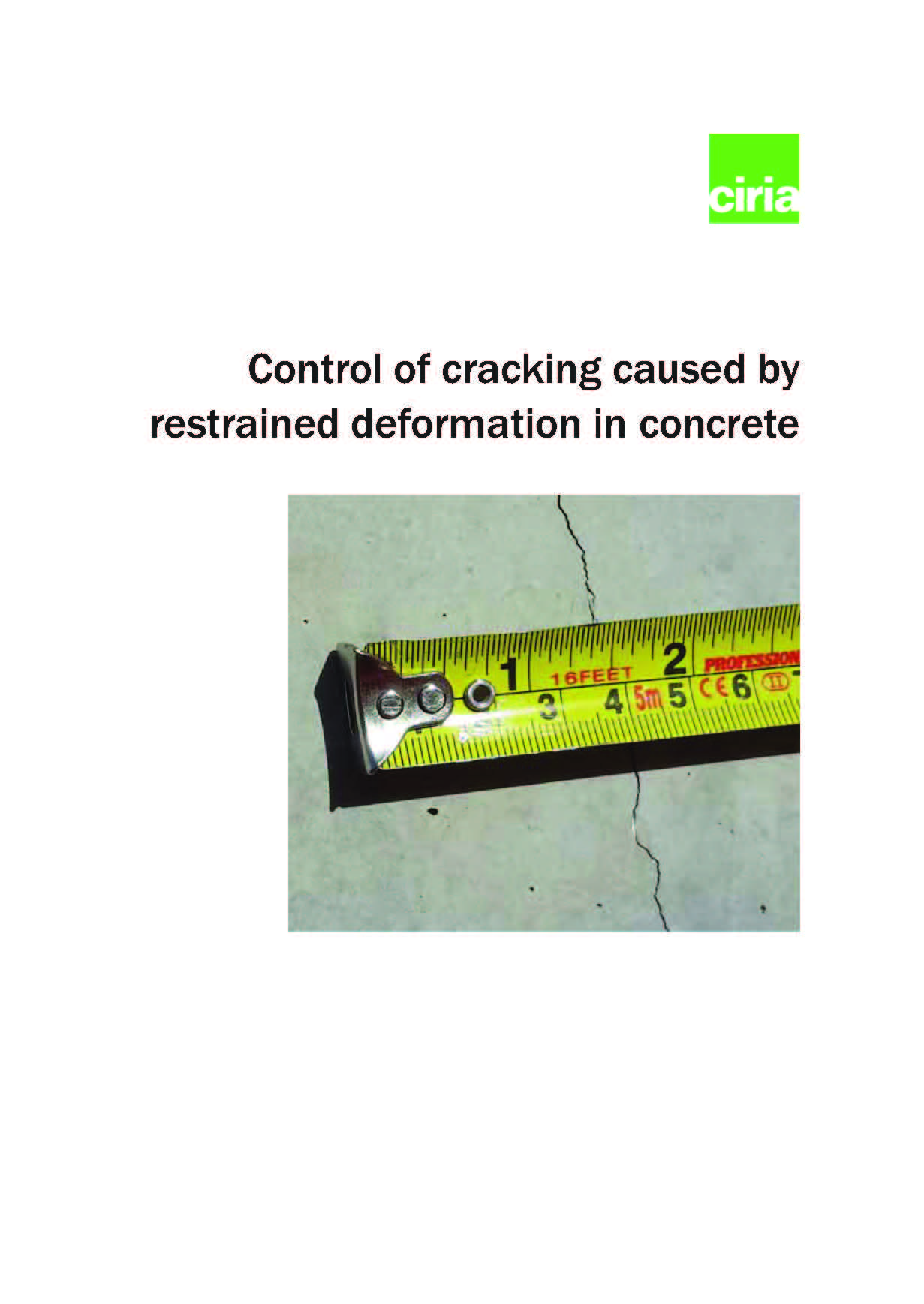 Control of cracking caused by restrained deformation in ...